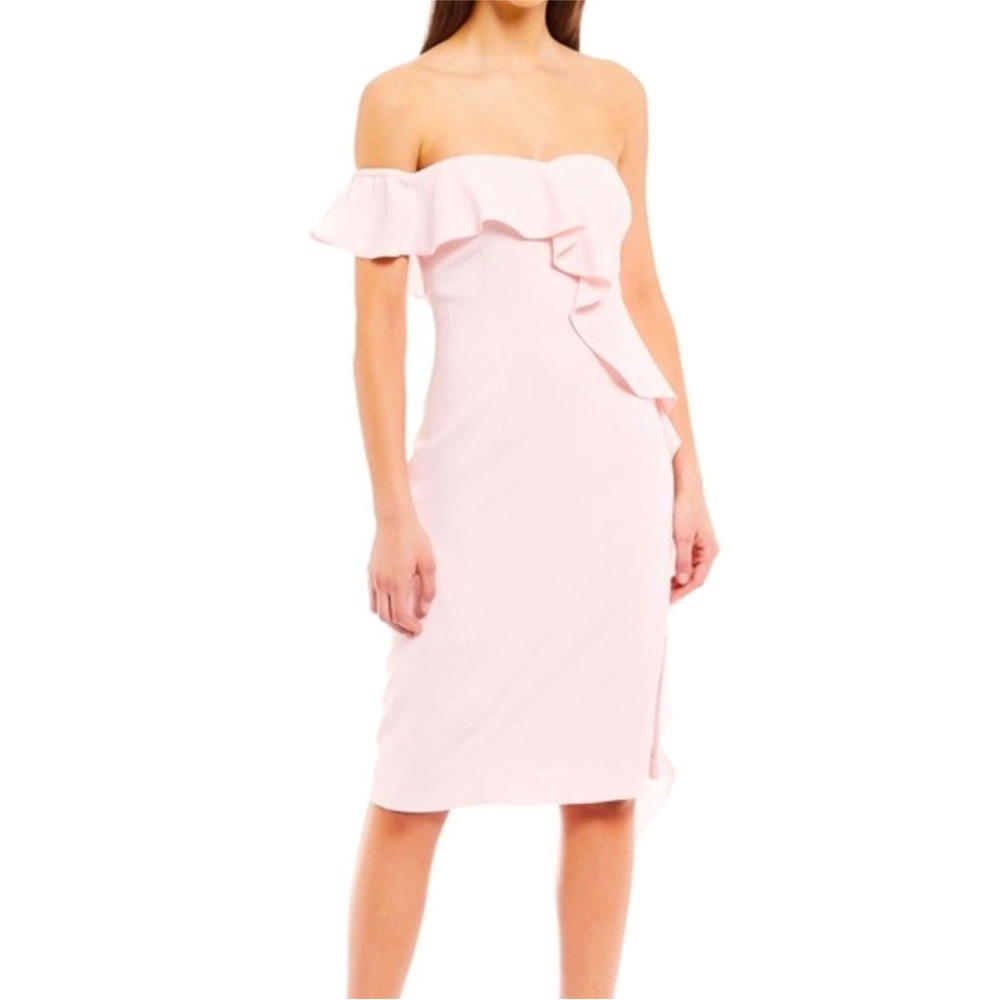 Midi Gianni Bini pink one should dress with slit